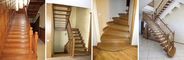 Лестницы из массива дуба